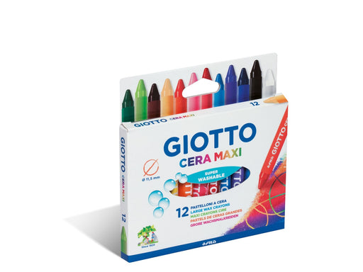 Giotto Cera Wax Crayons Maxi 12 pcs BL