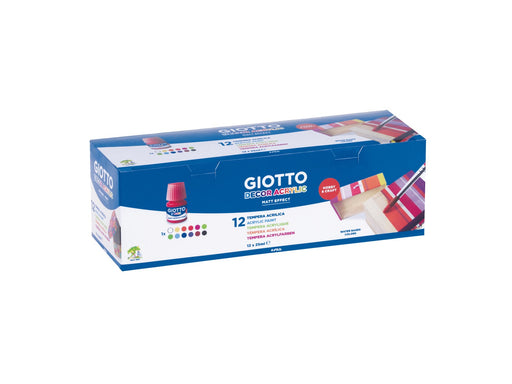 Giotto Decor Acrylic Paint 12x 25 ml