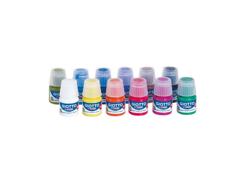 Giotto Decor Acrylic Paint 12x 25 ml