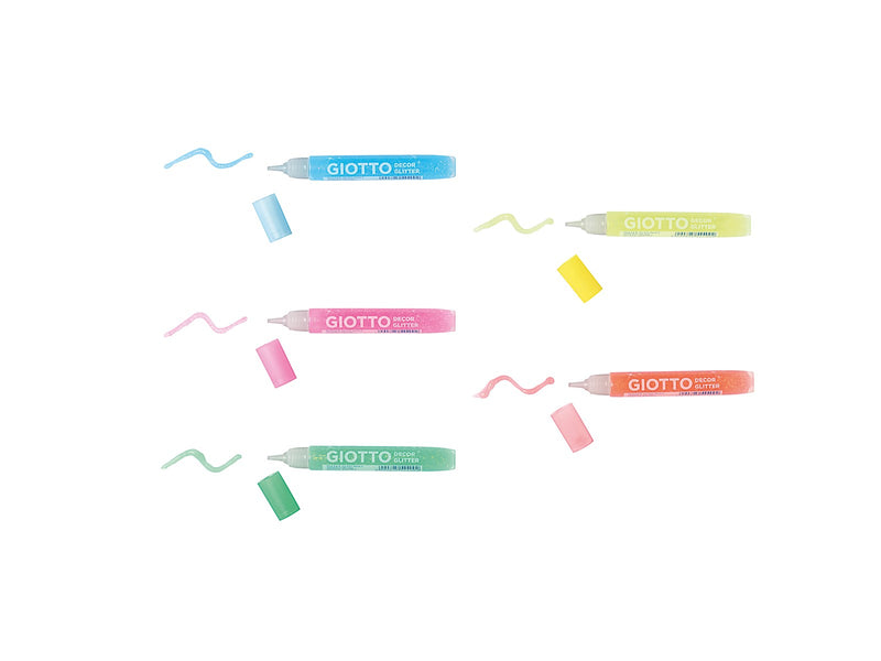 Giotto Decor Glitter Glue Neon 5 pcs BL
