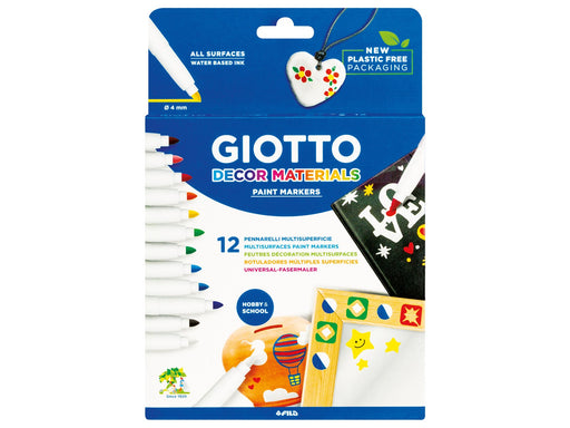 Giotto Decor Materials Paint Markers 12 pcs BL