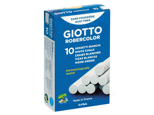 Giotto Robercolor Chalks White Box 10-pack