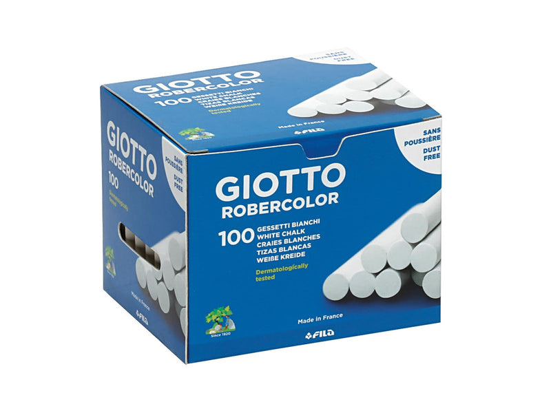 Giotto Robercolor Chalks White Box 100-pack