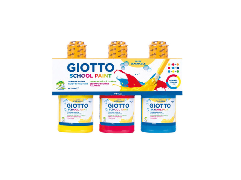 Giotto School Paint Set 3x250 ml