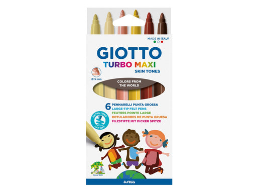 Giotto Turbo Maxi Skin Tones 6 pcs BL