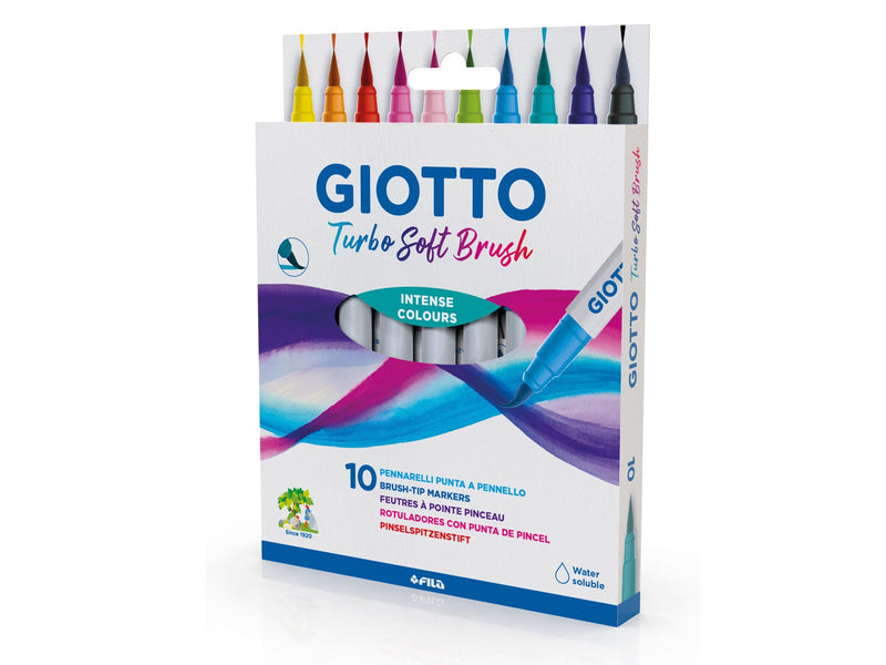 Giotto Turbo Soft Brush Intense Colours 10 pcs BL