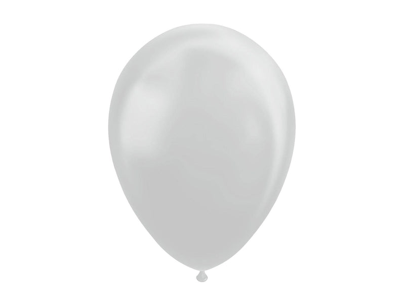 Globos Balloons Metallic Silver 30cm 10pcs.