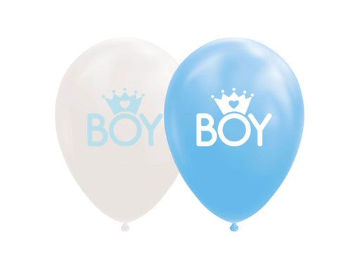 Globos Balloons Son Baby Blue/White 30cm 8pcs.