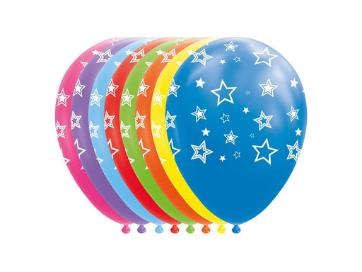 Globos Balloons Stars Mix Colors 30cm 8pcs.
