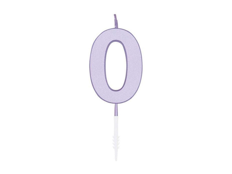 Globos Cake candle 4.5cm Pastel Lilac no. 0
