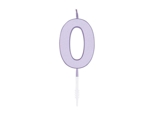 Globos Cake candle 4.5cm Pastel Lilac no. 0