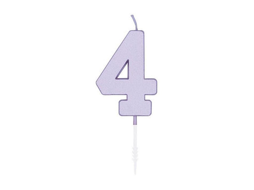 Globos Cake candle 4.5cm Pastel Lilac no. 4