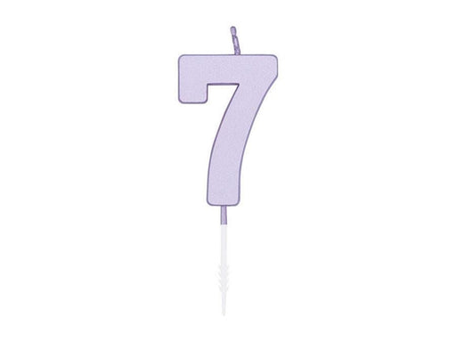 Globos Cake candle 4.5cm Pastel Lilac no. 7
