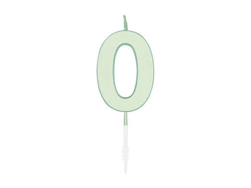Globos Cake candle 4.5cm Pastel Mint no. 0