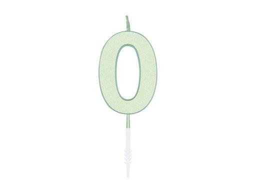 Globos Cake candle 4.5cm Pastel Mint no. 0