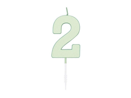 Globos Cake candle 4.5cm Pastel Mint no. 2
