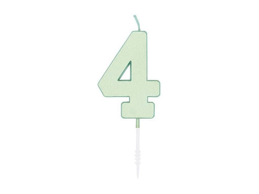 Globos Cake candle 4.5cm Pastel Mint no. 4
