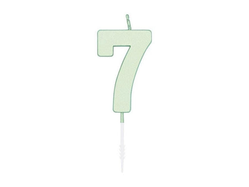 Globos Cake candle 4.5cm Pastel Mint no. 7