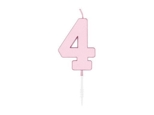 Globos Cake candle 4.5cm Pastel Pink no. 4