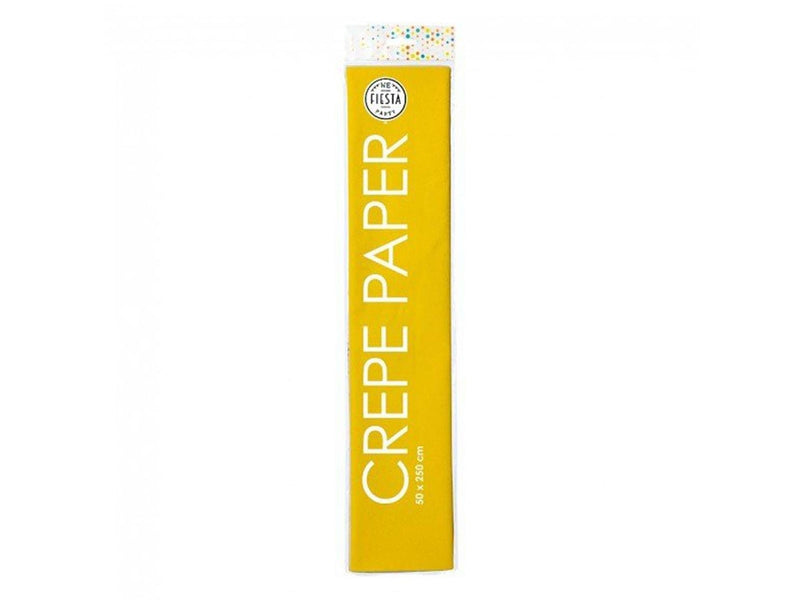 Globos - Crepe paper yellow 50x250cm
