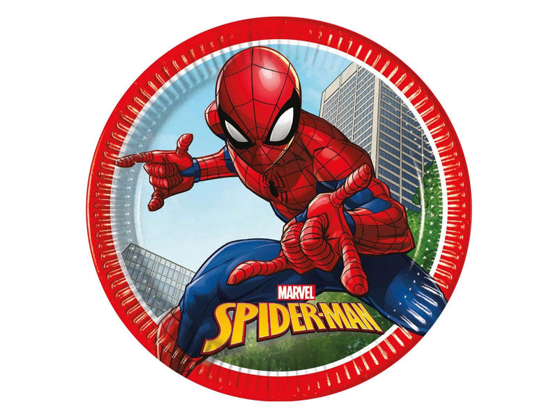 Globos - Paper Plates FSC Spider-Man Crime Fighter 8 pcs.