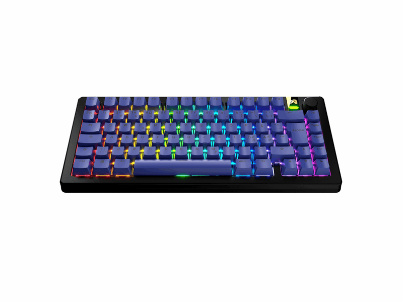 Glorious GPBT Basics Keycaps Mana Blue - Nordic ISO - (131pcs) - Cherry profile