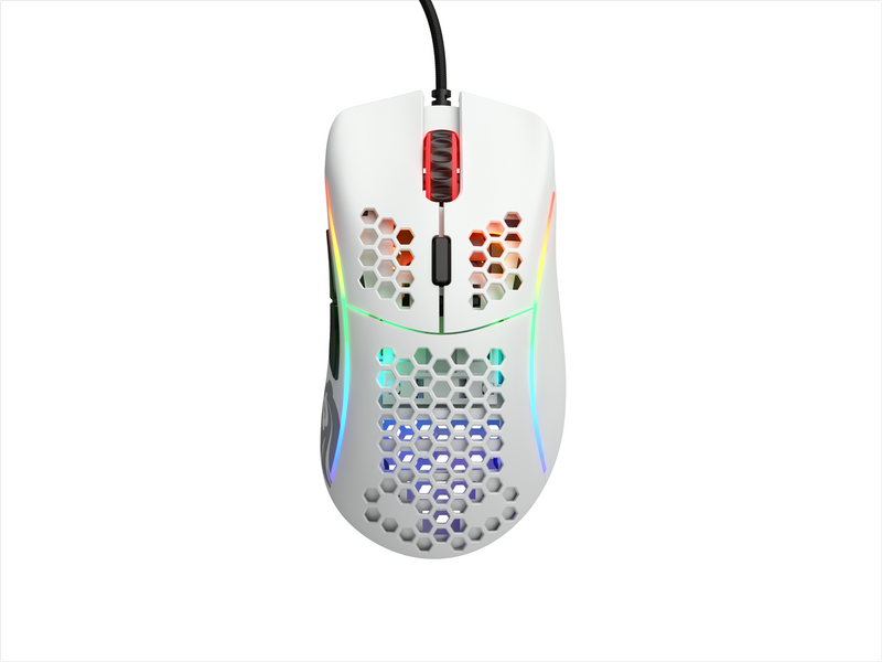 Glorious Model D - Matt Weiß - Gaming Maus (Weiß mit RGB Licht)