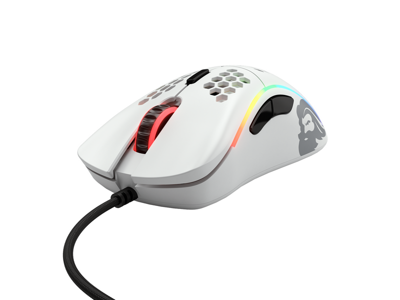 Glorious Model D - Matt Weiß - Gaming Maus (Weiß mit RGB Licht)