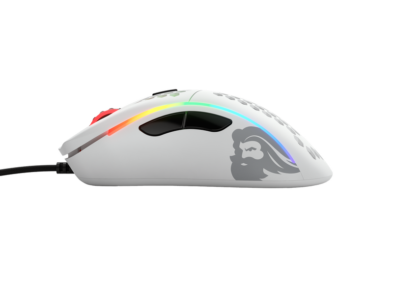 Glorious Model D - Matt Weiß - Gaming Maus (Weiß mit RGB Licht)