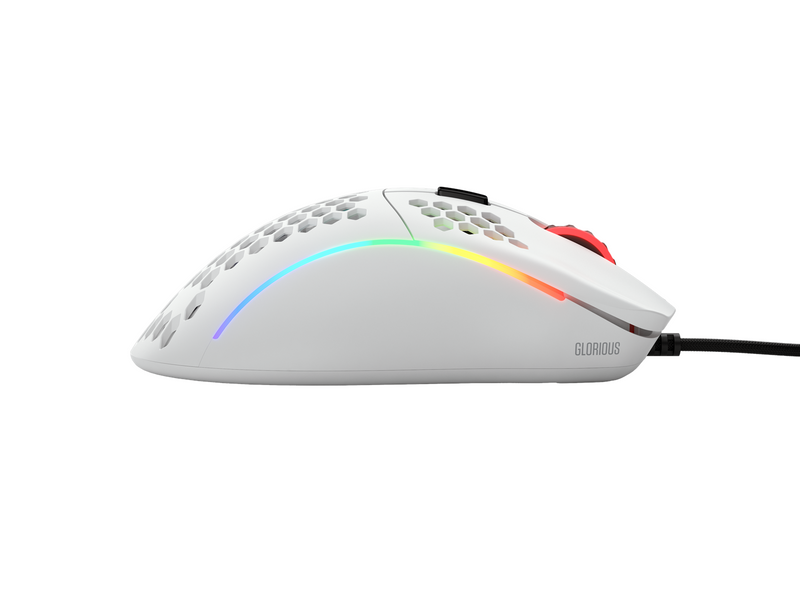 Glorious Model D - Matt Weiß - Gaming Maus (Weiß mit RGB Licht)