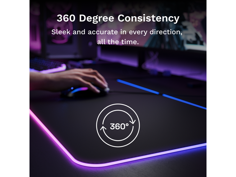Glorious Mouse Pad 2 GLED XL Black