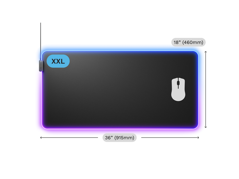 Glorious Mouse Pad 2 GLED XXL Black
