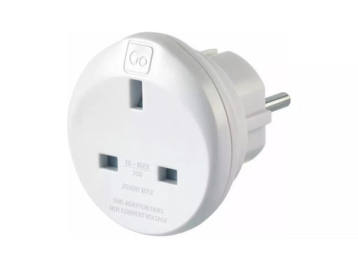 Go Travel UK-EU Adaptor Twin