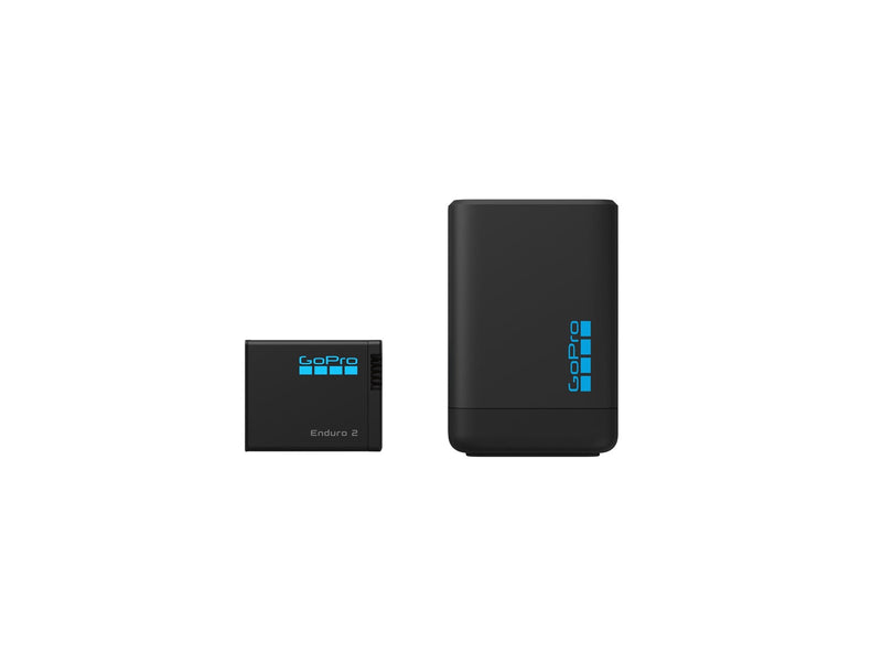 GoPro Dual Battery Charger (Enduro 2 Battery Included) For Mission 1 Series + HERO13 Black