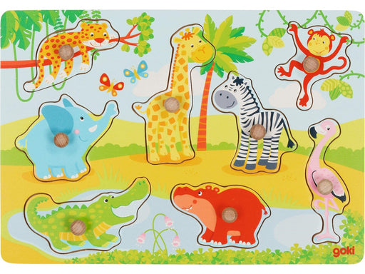 Goki African Animals Lift Out Puzzle
