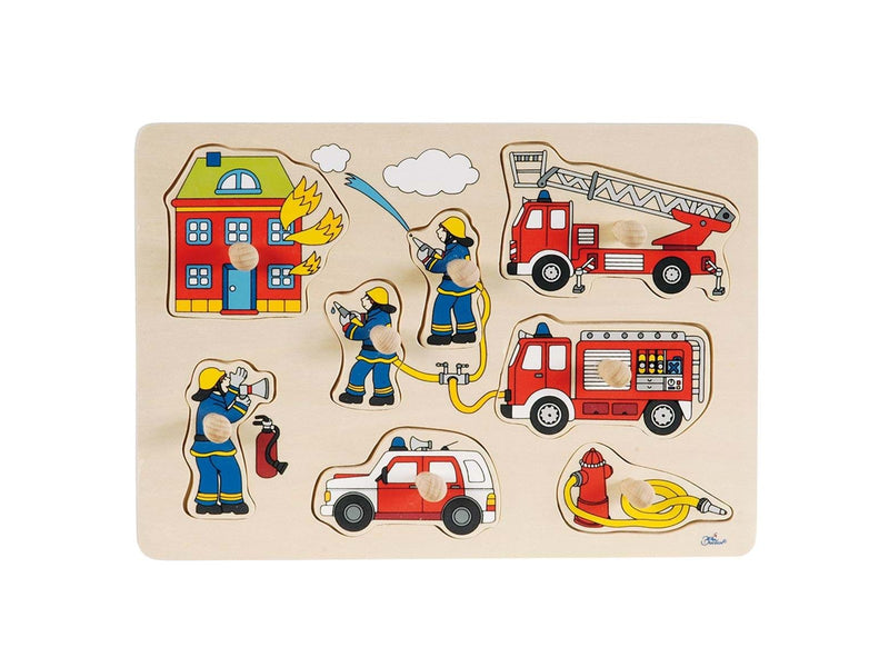 Goki Bubble Puzzle Fire Department Holz