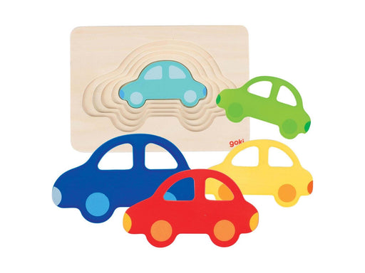 Goki Car puzzle layers 5 layers