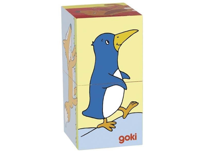 Goki Wooden Block Puzzle Animals 2 pcs. Block