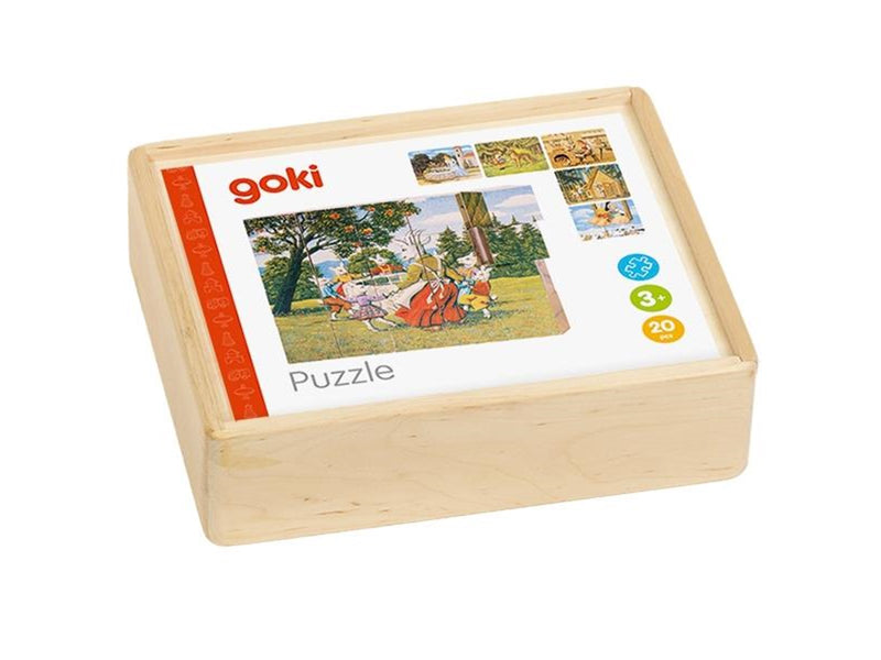 Goki Wooden Block Puzzle Fairytales Holz