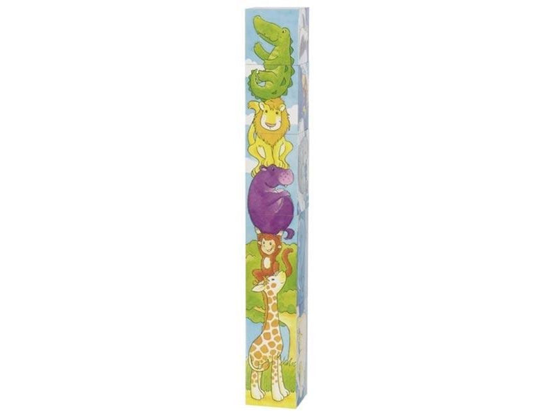 Goki Wooden Block Puzzle Safari 5 pcs. Holz