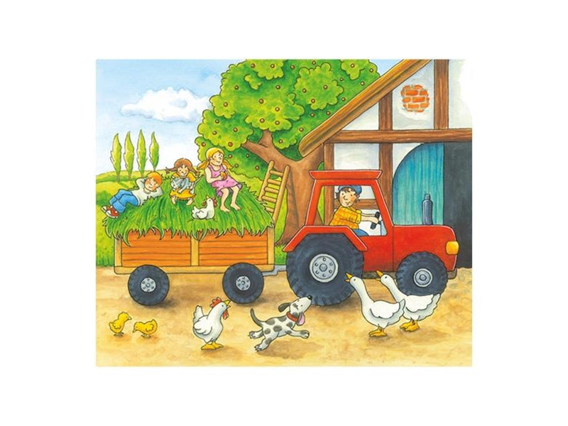 Goki Wooden Block Puzzle Seasons on the Farm 12 pcs. Block