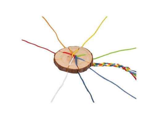 Goki Wooden Braid Disc Bracelets Making Craft Kit