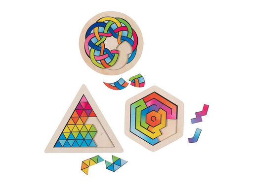 Goki Wooden Brainteaser Puzzle per piece Holz