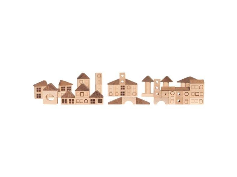 Goki Wooden Building Blocks City 70 pieces.