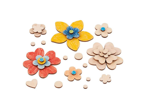 Goki Wooden Craft Flowers 75 pcs.