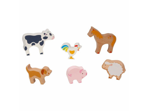 Goki Wooden Farm Animals 6pcs.