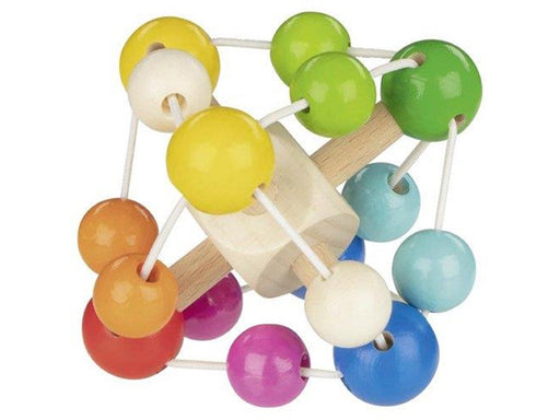 Goki Wooden Gripping Ring Rainbow