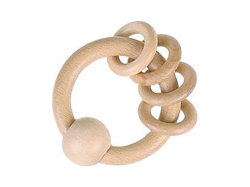 Goki Wooden Gripping Ring with 4 Rings
