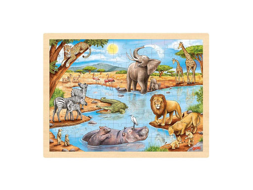 Goki Wooden Jigsaw Puzzle African Savanna 96pcs. Holz