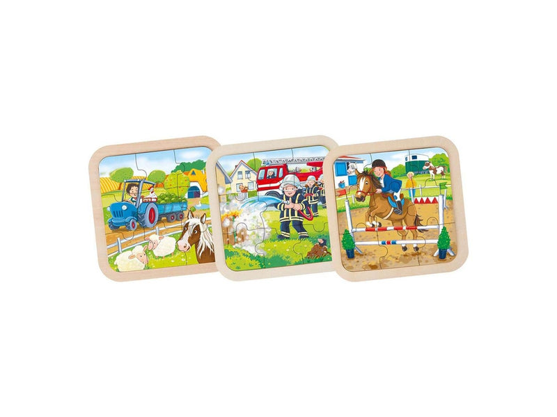 Goki Wooden Jigsaw Puzzle - assorted Holz
